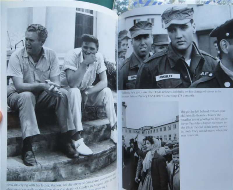 Being Elvis - Ray Connolly + Graceland Official Guide Book - loose page/s