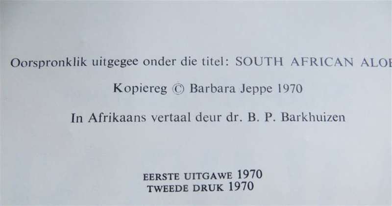 Suid Afrikaanse Alwyne - Barbara Jeppe - Water Damage