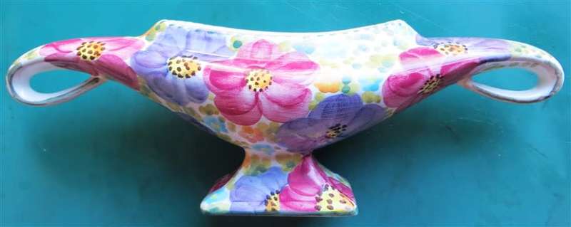 Vintage Italian Hand painted Cantelli - 15  Fioroni Ceramic Vase