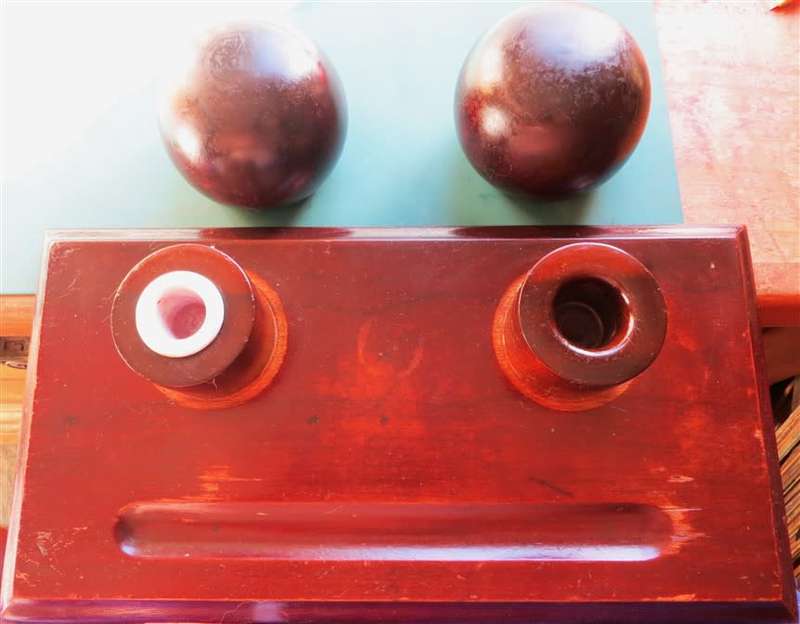 Wood Ink well for Desk