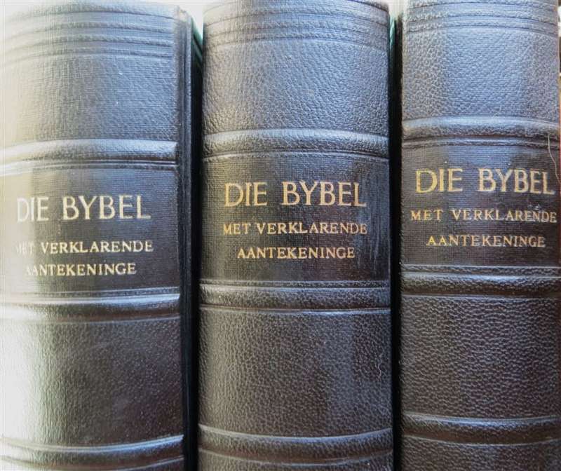 1958/59 Die Bybel met Verklarende Aantekeninge Volume 1+2+3