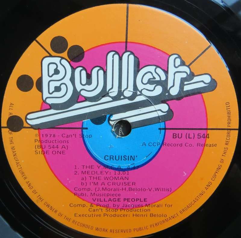 Vintage Vinyl LP - Village People - Cruisin - Cover VG+ / Vinyl VG