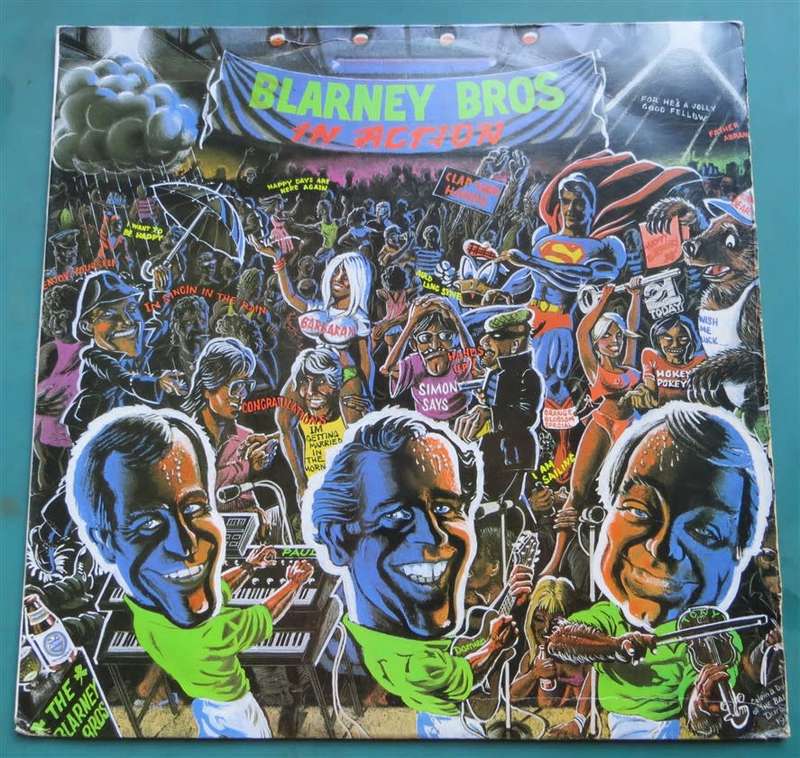 Vintage Vinyl LP - Blarney Brothers in Action - Cover VG+ / Vinyl VG