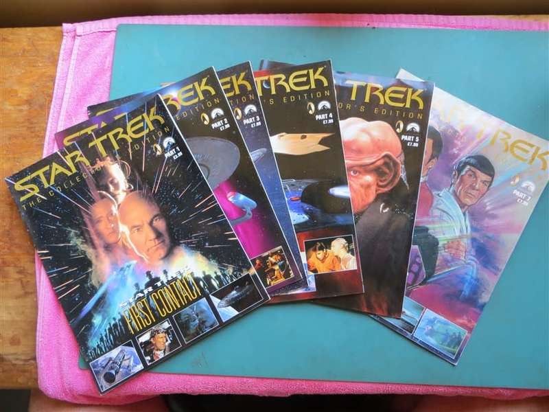 STAR TREK - Collectors Edition - Vol. 1,2,3,4,5,7 Paramount Magazines 1 Bid for All