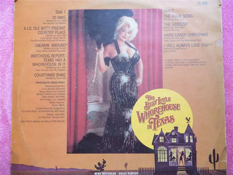 Vintage Vinyl - Best Little horehouse in Texas Dolly Parton - Cover VG / Vinyl VG
