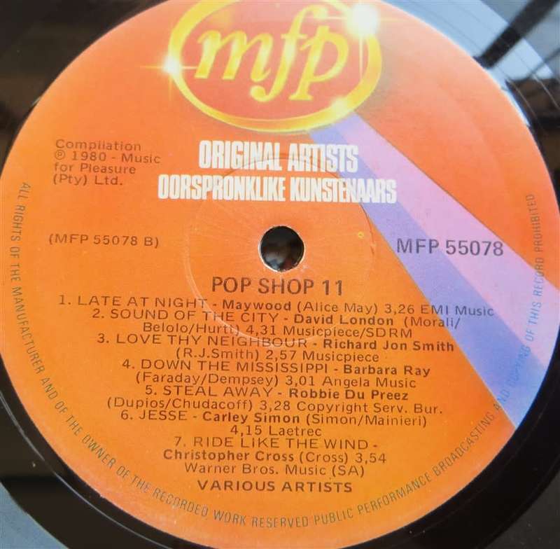 Vintage Vinyl - Pop Shop 11 - Cover VG / Vinyl VG