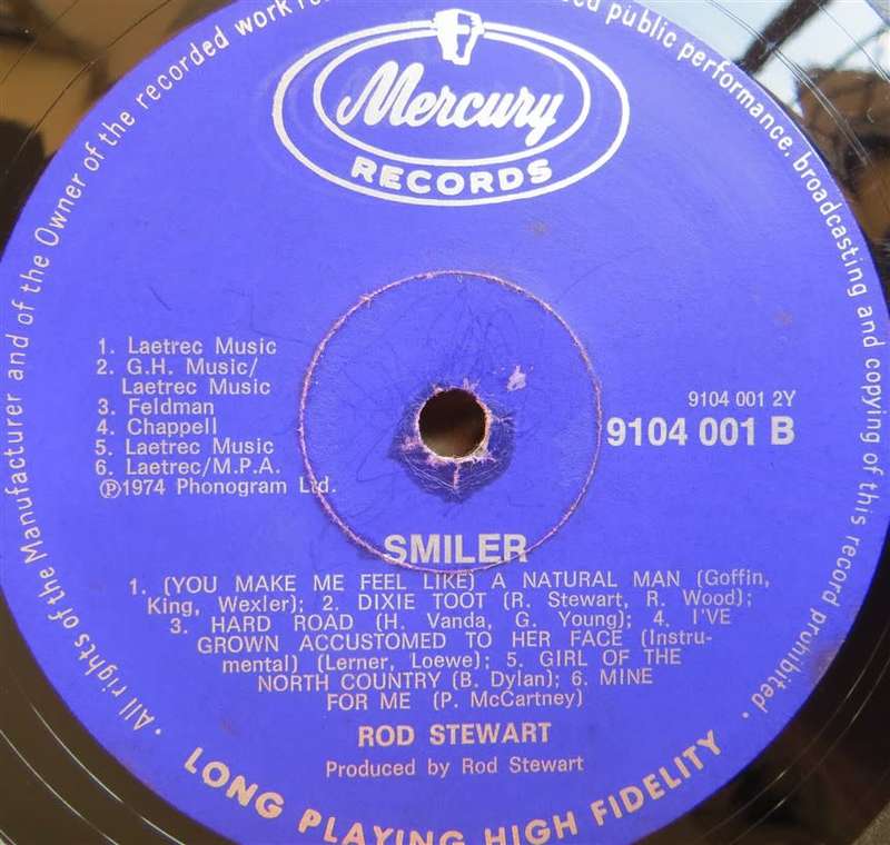 Vintage Vinyl - Rod Stewart - Smiler - Cover VG / Vinyl VG