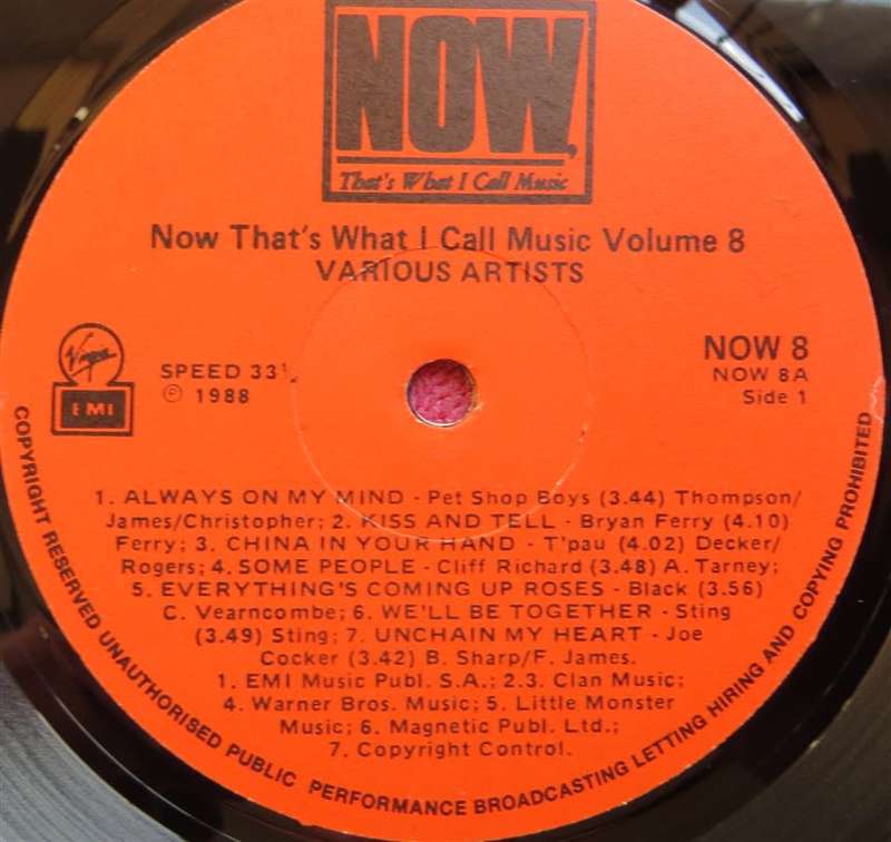 Vintage Vinyl - Now that is what I call Music 8 VG / Vinyl VG