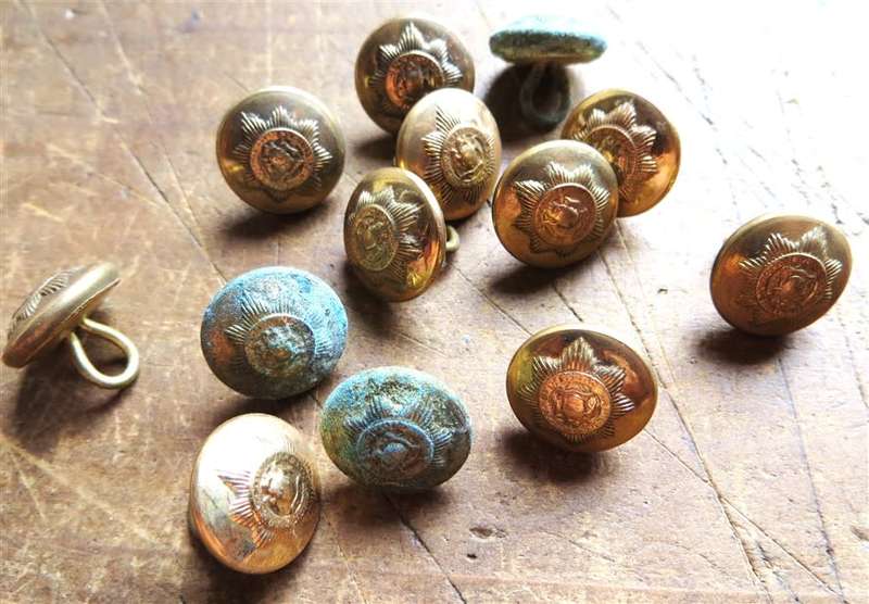 13 x Police small Buttons - 1 Bid
