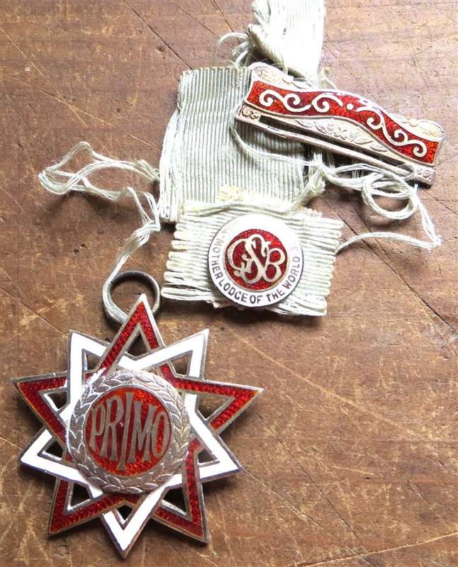 Silver Hallmarked Masonic Primo Mother Lodge Jewel - Primo H.L Harpur 31 May 1911