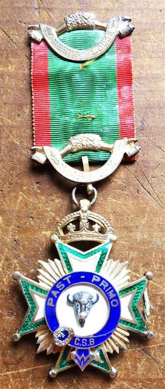 Silver Hallmarked Masonic Jewel - Primo H.L Harpur Jan 1912