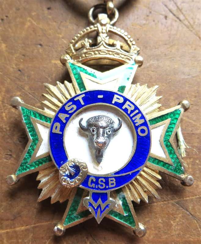 Silver Hallmarked Masonic Jewel - Primo H.L Harpur Jan 1912