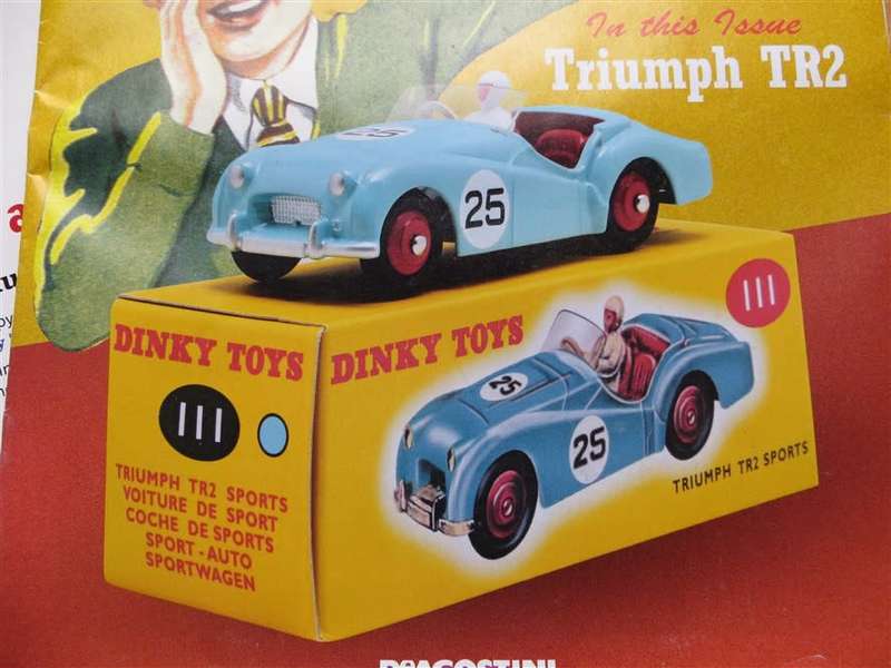 Dinky - No.1 Triumph TR2 Sports De Agostini 1:43 Mint Car & Box