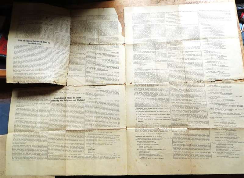 WW2 Original Germany Propaganda Plane Drop - Hitler`s Last Appeal to Reason - Rare Item