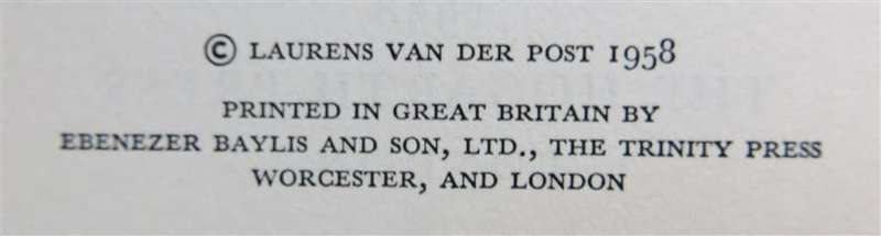 The Lost World of the Kalahari - Laurens Van Der Post 1958