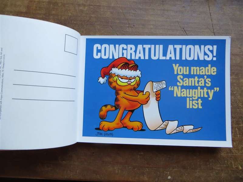 Garfield Seasons Greetings - Jim Davis - Book of Postcards