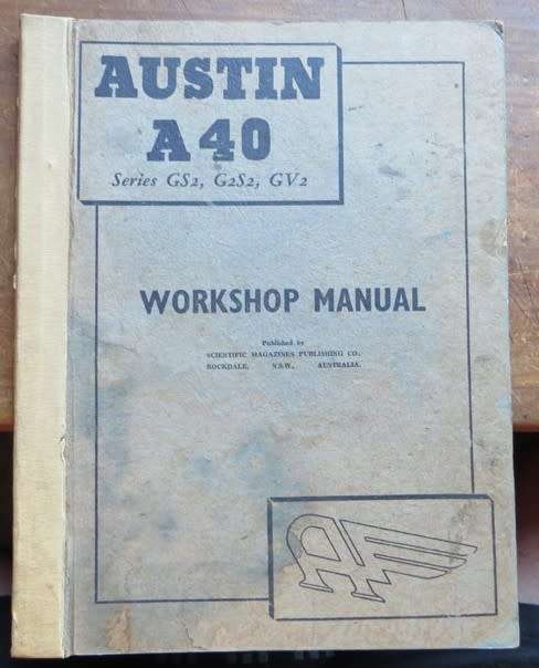 AUSTIN A40 Workshop Manual