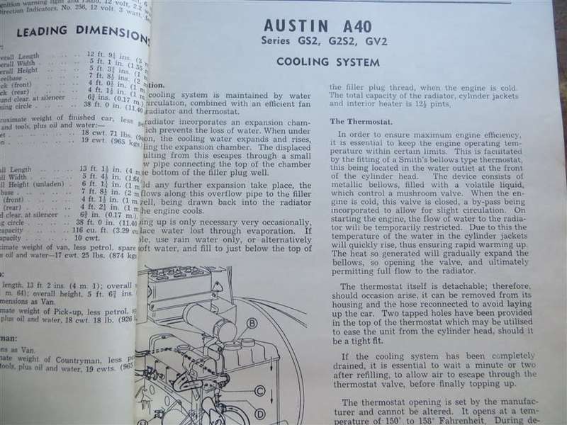 AUSTIN A40 Workshop Manual