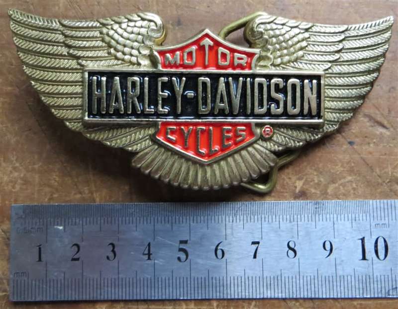 Vintage Harley Davidson Solid Brass Official Licensed Belt Buckle