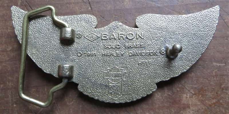 Vintage Harley Davidson Solid Brass Official Licensed Belt Buckle
