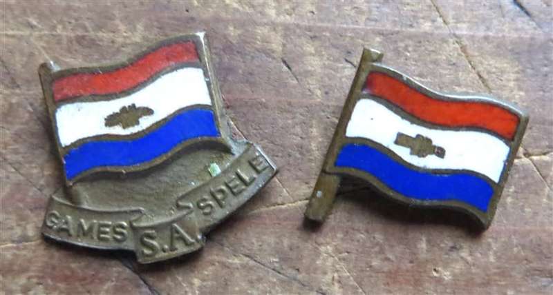 2 x SA Games Badges - no pins