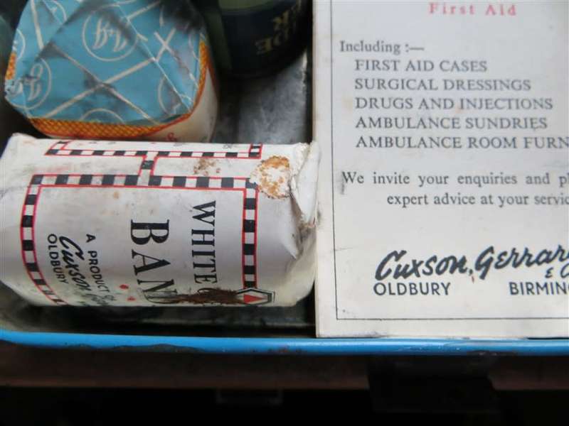Vintage Johnson & Johnson First Aid Autokit + Contents as shown