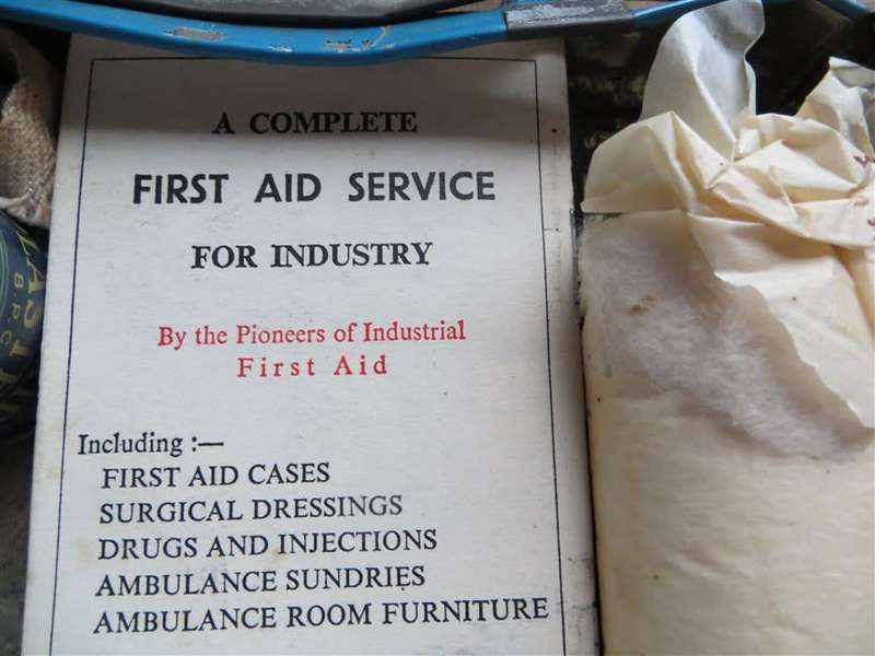 Vintage Johnson & Johnson First Aid Autokit + Contents as shown