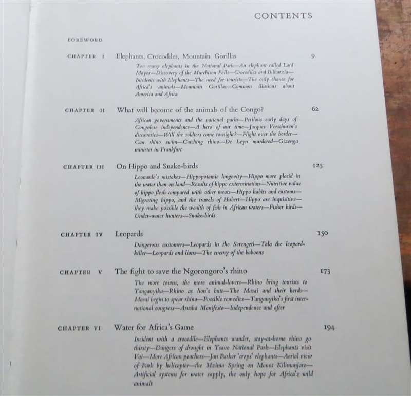 Rhinos belong to Everybody - 1964 hardcover - Bernhard Grzimek