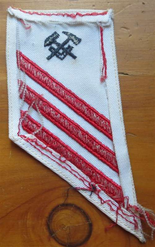 Navy Airman 3 stripes Damage Controlman embroidered rank