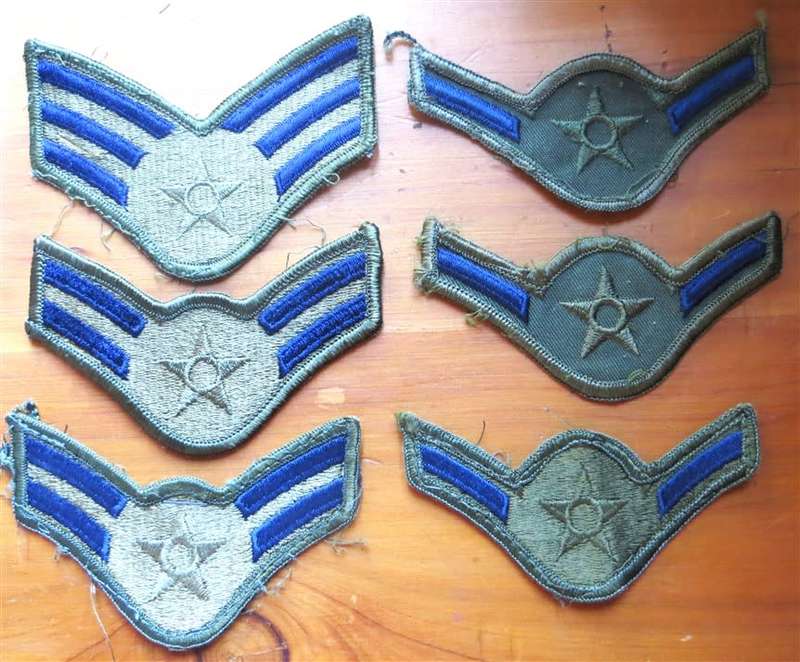 US Airforce Rank Patches