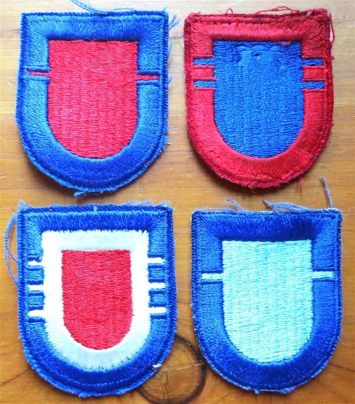 4 x Assorted US Military embroidered ID Patches