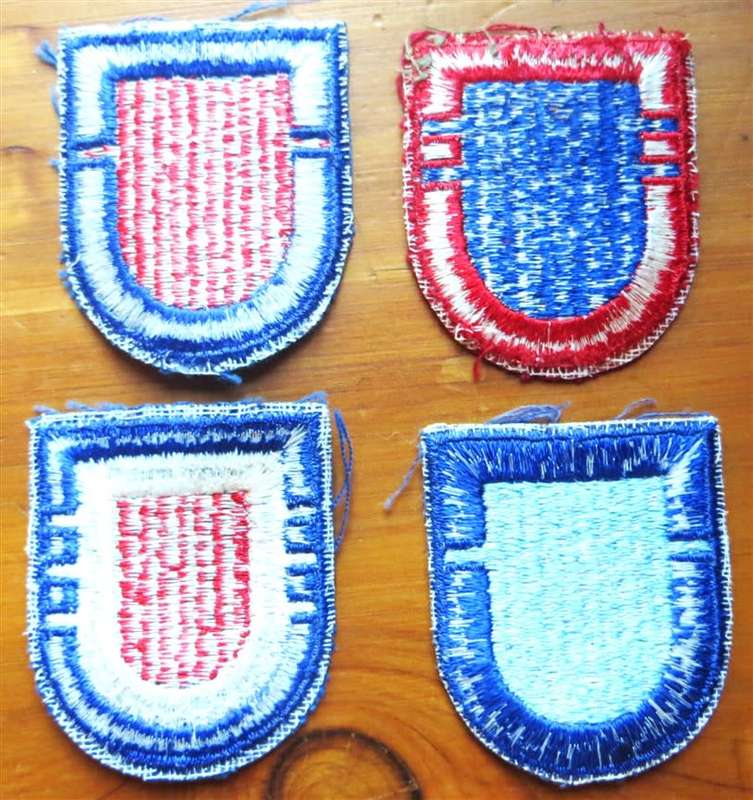 4 x Assorted US Military embroidered ID Patches