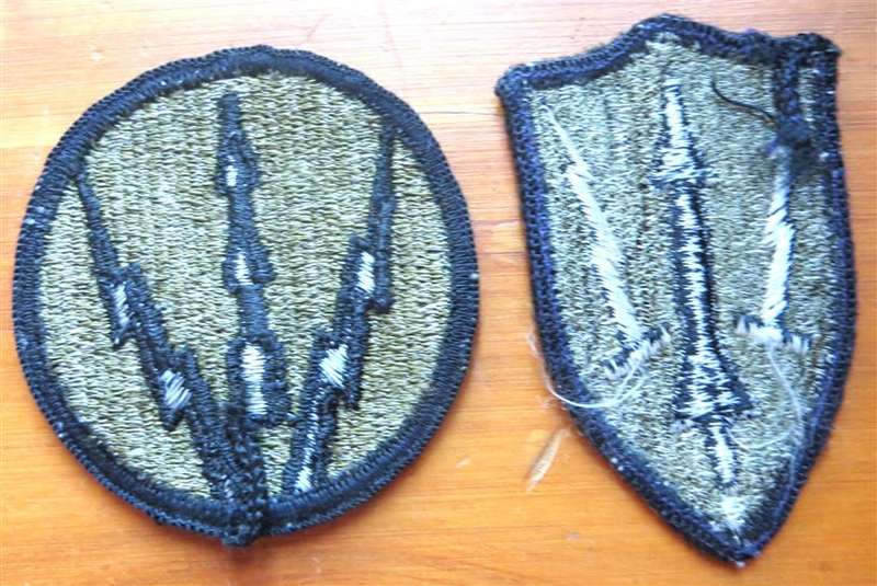 2 x US Army Air Defence embroidered ID Patches