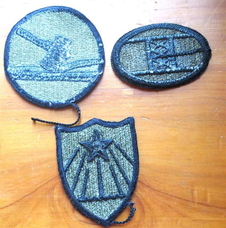 3 x US Army embroidered Patches - 84th +