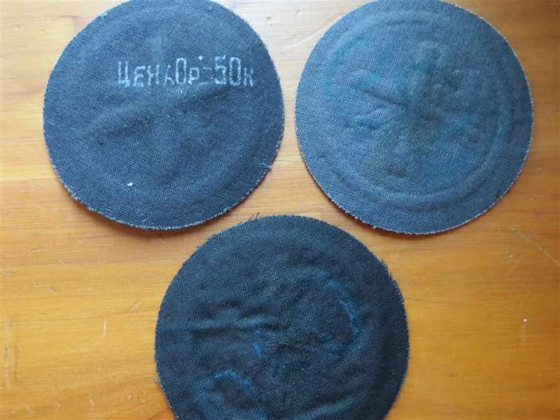 3 x USSR Round Rubber Military Patches