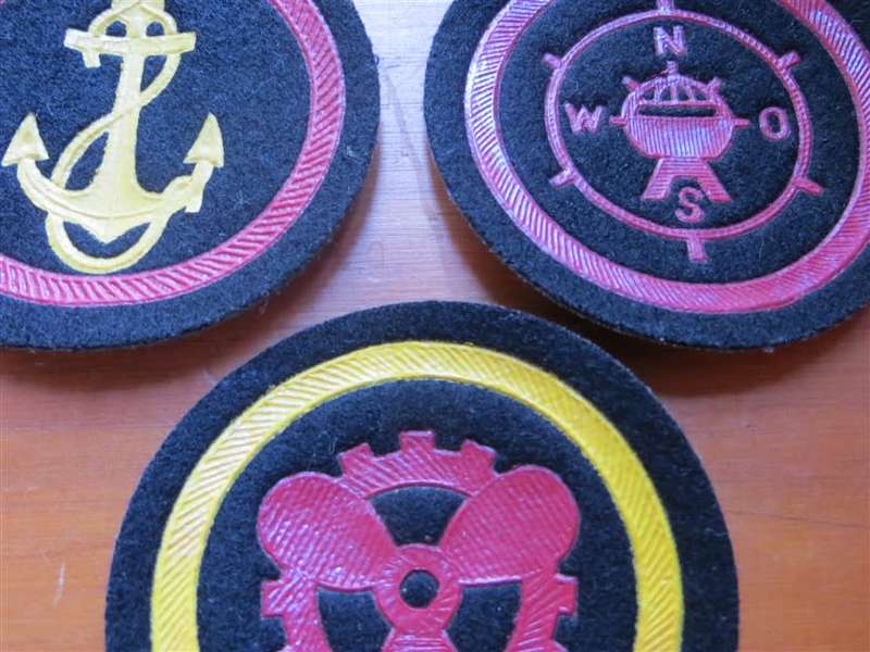 3 x USSR Round Rubber Military Patches
