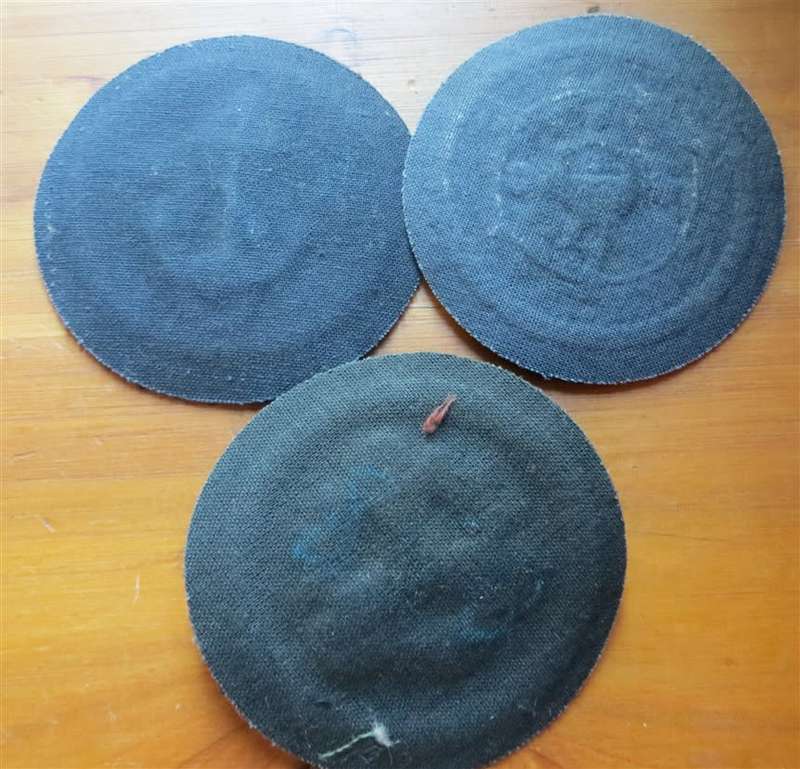 3 x USSR Round Rubber Military Patches