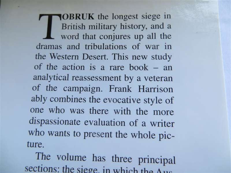 Tobruk - The Great Siege Reassessed- Frank Harrison