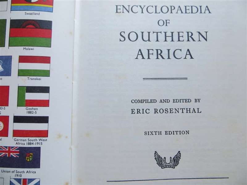 Encyclopaedia of Southern Africa - Eric Rosenthal 6th Ed 1973 with Dustcover