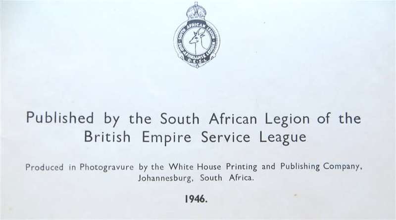 South African Legion - Springbok Record - Harry Klein - 1946 SA Legion