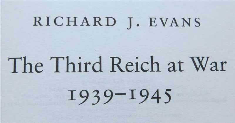The Third Reich at War - Hardcover - R.J Evan - Binding issue
