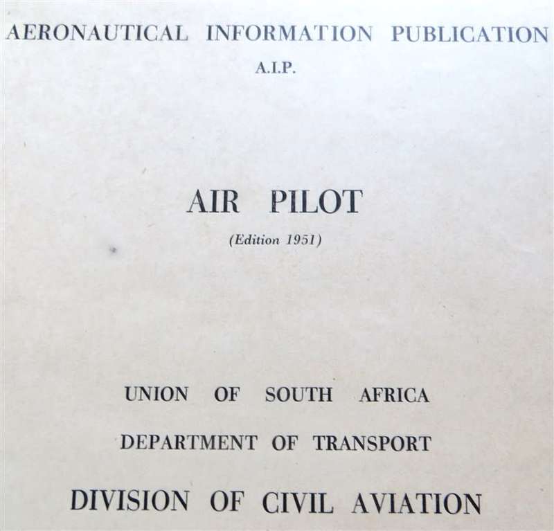 Union of South Africa - Aeronautical Information Publication + Map Insert