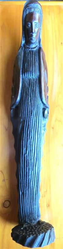 Hardwood Carving - Mother Mary - +- 600mm high Standing