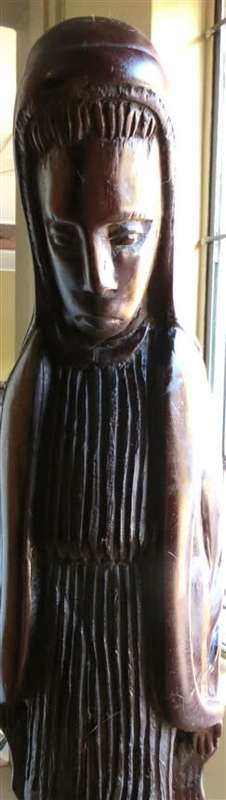 Hardwood Carving - Mother Mary - +- 600mm high Standing