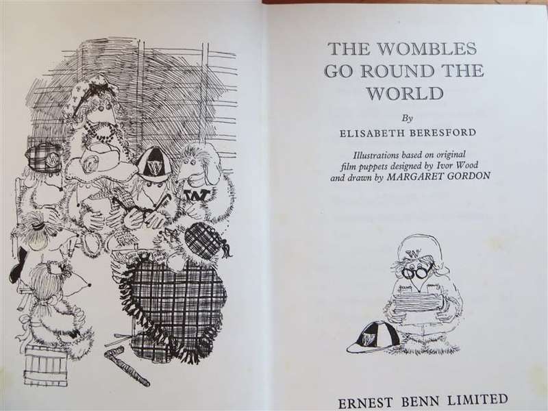 The Wombles go round the World - E.Beresford - No Dustcover 1st Ed.