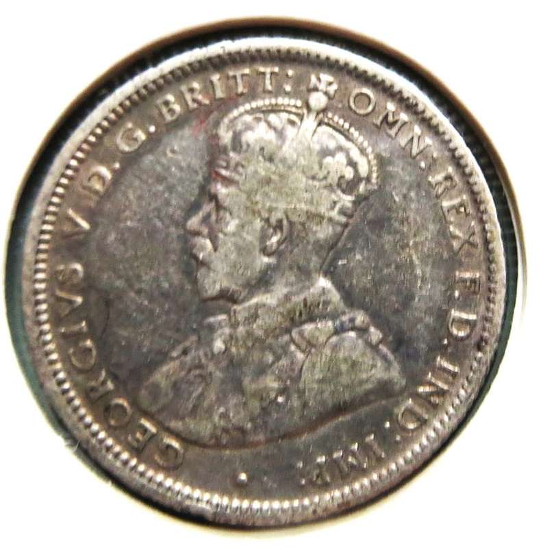 1911 SCARCE DATE Australia SILVER Sixpence 6d