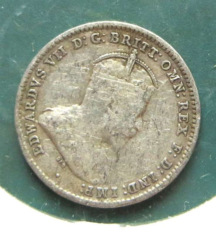1910 Australia SILVER Threepence 3d