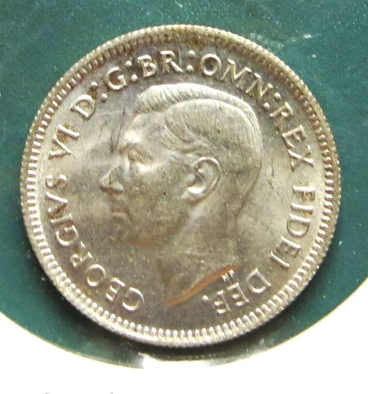 1951 Australia SILVER Sixpence 6d