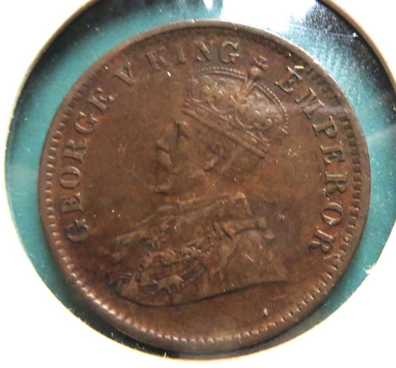 1911 VERY SCARCE British India Quarter Anna