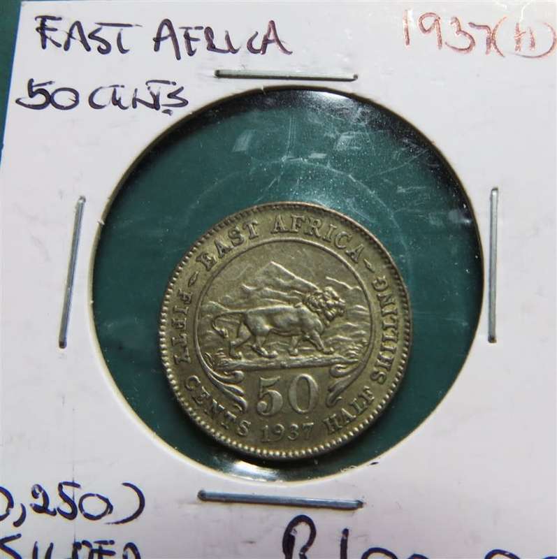 1937(H) East Africa SILVER 50 Cents
